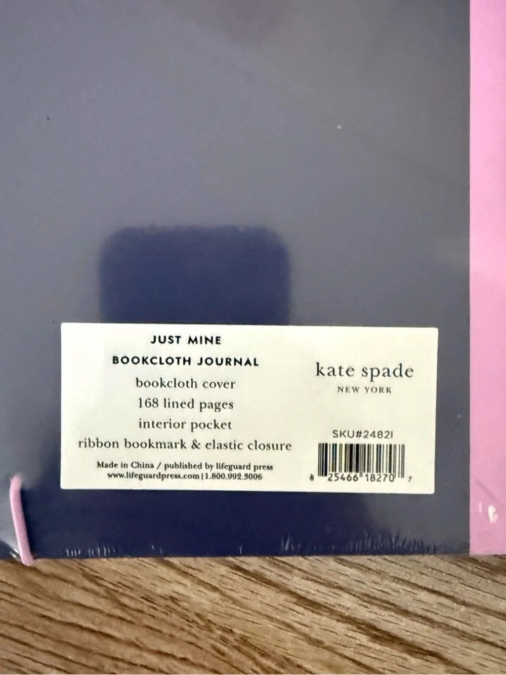 Kate Spade Monogram Cloth Hardcover Journal Notebook- Pick ONE